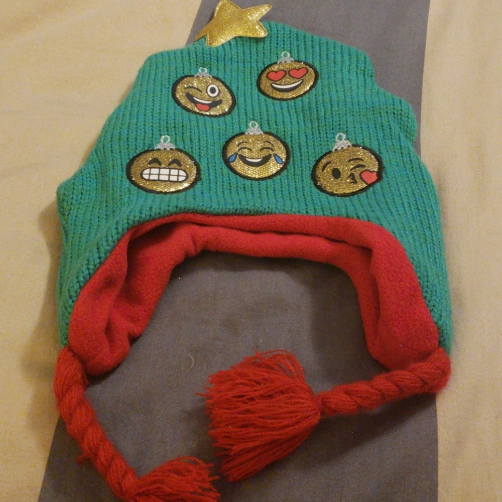 SOLD SOLD SOLD Children Emoji holiday beanie